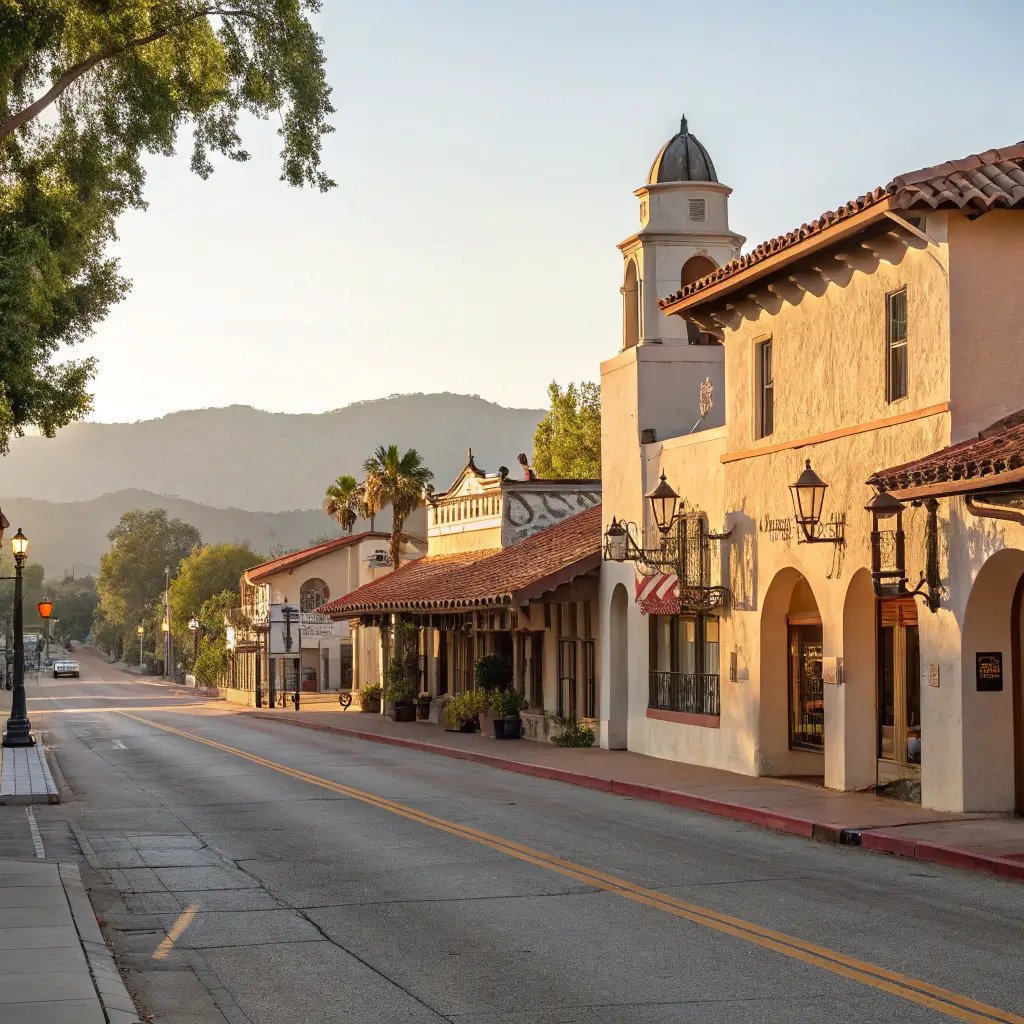 Ojai downtown in fall